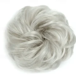 Messy Bun Hair Piece Hair Bun Scrunchies Synthetic Wavy Curly Chignon Ponytail Hair Extensions Thick Updo Hairpieces for Women Girls Kids 1PCS