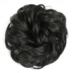 Messy Bun Hair Piece Hair Bun Scrunchies Synthetic Wavy Curly Chignon Ponytail Hair Extensions Thick Updo Hairpieces for Women Girls Kids 1PCS