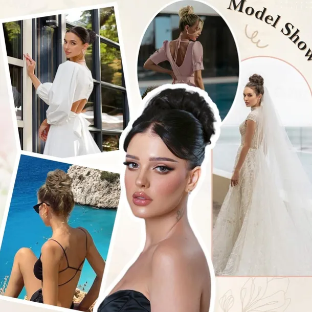 Messy Hair Bun Extensions Wavy Curly Claw Clip Messy Bun Hair Pieces Blonde Highlights Messy Bun Extension Clip in Claw Chignon Synthetic Hair Buns for Woman