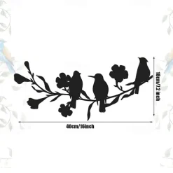 Metal Birds Wall Art Metal Birds Wall Decor Art Birds For Home Garden Garden Patio Outdoor Decoration