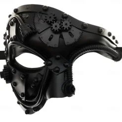 Metal Cyborg Halloween Venetian Mask Phantom Of The Opera Carnival Mask Steampunk Adults' Men's Women's Halloween Carnival Mardi Gras Party Masquerade Easy Halloween Costumes Dress Up