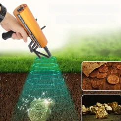 Metal Detector 30m Depth 1200m Range 6 Antenna Highly Accurate Metal Pinpointer Handheld Golden Diamond Miner Detector Metal Finding Detector Remote Search Underground Metal Device for Silvery Copper