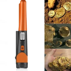 Metal Detector,Portable High Sensitivity Metal Detector One-button LED Indicator