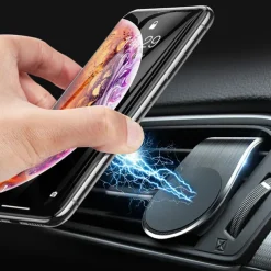 Metal Magnetic Car Phone Holder Mini Air Vent Clip Mount Magnet Mobile Stand For iPhone XS Max 11Pro Xiaomi SAMSUNG Galaxy Note10 Smartphones