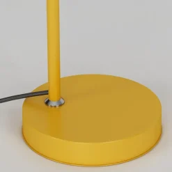 Metal Vaulted Floor Lamp for Living Room, 1 Bulb Macaron Standing Light, Modern Office Reading Floor Light with Adjustable Rod Arm 110-240V