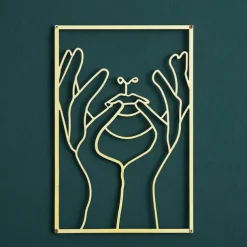 Metal Wall Decor Minimalist Abstract lady Wall Art Simple Line Drawing Wall Sculptures Modern Female Body Home Hanging Metal Wall Decor