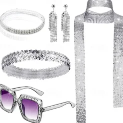 Metallic Sparkle Sexy Body Chain Mini Dress Disco Fancy Dress Women's Carnival New Year Party / Evening Club Beach Adults' Dress