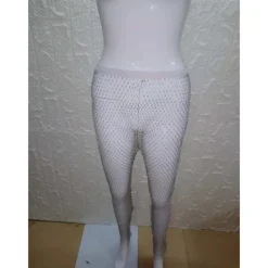 Metallic Sparkle Sexy Pants Sheer Mesh Rhinestone Cover Up Disco Fancy Dress Women's Carnival Party Club Pride Parade Adults' Pants