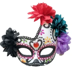 Mexican Halloween Mask Sugar Skull Cosplay Viva Mexico Adults' Men's Women's Mardi Gras Mexico Independence Day Day of the Dead Easy Halloween Costumes Dress Up