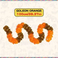 Mexico Day of the Dead Decoration Halloween Outdoor Marigold Flower Ball Cloth Field Flower String Scene Arrangement Atmosphere Props