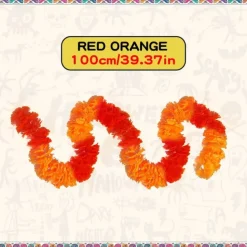 Mexico Day of the Dead Decoration Halloween Outdoor Marigold Flower Ball Cloth Field Flower String Scene Arrangement Atmosphere Props