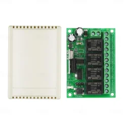 433Mhz Universal Wireless Remote Control Switch DC 12V 4CH relay Receiver Module with 4 Channel RF Remote