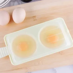 Microwave Egg Cooker, Poached Egg Egg Boiler Cute Double Egg Quick Egg Boiler Kitchen Cooking Gadgets