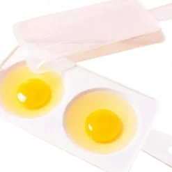 Microwave Egg Cooker, Poached Egg Egg Boiler Cute Double Egg Quick Egg Boiler Kitchen Cooking Gadgets