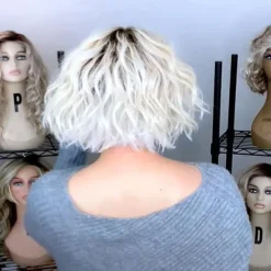 Mid Length Trend Wig Natural Looking Synthetic Wigs for Ladies Daily Cosplay Hair Wig