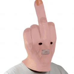 Middle Finger Halloween Mask Halloween Props Creepy Fingers Carnival Mask Funny Scary Costume Adults' Men's Women's Halloween Carnival Mardi Gras Easy Halloween Costumes Dress Up