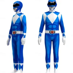 Mighty Morphin Power Rangers Tommy Oliver Cosplay Costume Jumpsuit Cosplay Movie Cosplay for Men's Women's Boys Kid's Adults' Carnival Masquerade Event / Party Masquerade