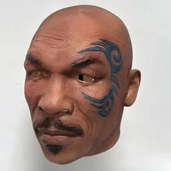 Mike Tyson Halloween Mask Full Head Carnival Mask Funny Costume Adults' Men's Halloween Carnival Easy Halloween Costumes Dress Up