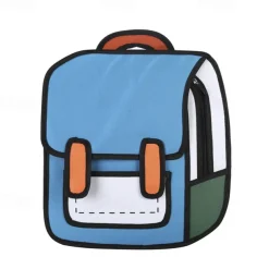 Mini Backpack Student 3D Backpack Fashion Two-Dimensional Teenager Boys Girls Trend Backpack For School Opens, Back to School Gift