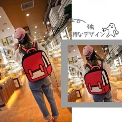 Mini Backpack Student 3D Backpack Fashion Two-Dimensional Teenager Boys Girls Trend Backpack For School Opens, Back to School Gift