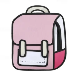 Mini Backpack Student 3D Backpack Fashion Two-Dimensional Teenager Boys Girls Trend Backpack For School Opens, Back to School Gift