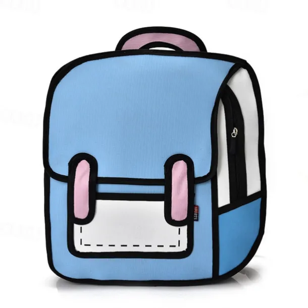 Mini Backpack Student 3D Backpack Fashion Two-Dimensional Teenager Boys Girls Trend Backpack For School Opens, Back to School Gift