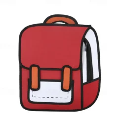 Mini Backpack Student 3D Backpack Fashion Two-Dimensional Teenager Boys Girls Trend Backpack For School Opens, Back to School Gift