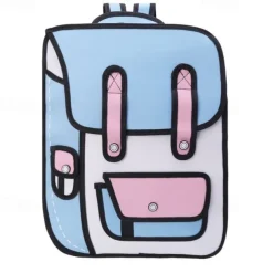 Mini Backpack Student 3D Backpack Fashion Two-Dimensional Teenager Boys Girls Trend Backpack For School Opens, Back to School Gift