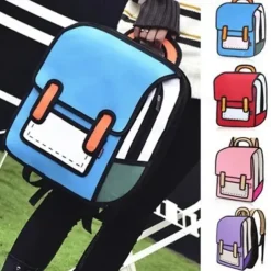 Mini Backpack Student 3D Backpack Fashion Two-Dimensional Teenager Boys Girls Trend Backpack For School Opens, Back to School Gift