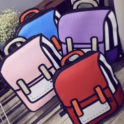 Mini Backpack Student 3D Backpack Fashion Two-Dimensional Teenager Boys Girls Trend Backpack For School Opens, Back to School Gift