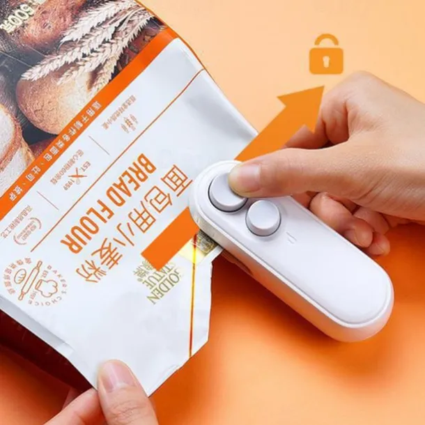 Mini Bag Sealer Sealing Machine 2 in 1 Heat Sealer and Cutter for Plastic Bags New