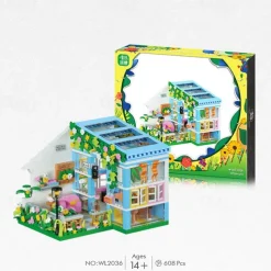 Mini City Shop Street View Building Blocks Model SetSimulation Architecture Collection Particle Construction Building Bricks ToyHome Decoration