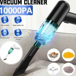 Mini Cordless Vacuum Cleaner Rechargeable Wireless Vacum Cleaner For Students Home Car Office Dual-use USB Handheld Dry Wet Strong Suction