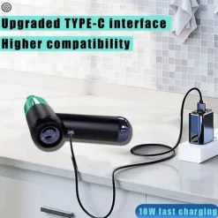 Mini Cordless Vacuum Cleaner Rechargeable Wireless Vacum Cleaner For Students Home Car Office Dual-use USB Handheld Dry Wet Strong Suction