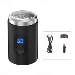 Mini Electric Travel Shaver for Men Pocket Size Rechargeable Portable Painless Cordless Trimmer Knive Face Beard Razor