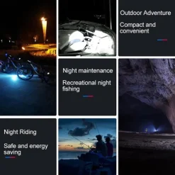 Mini Flashlight USB Rechargeable LED Flashlight Waterproof Telescopic Powerful Torch Lamp Outdoor Zoom Portable Torch