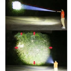 Mini Flashlight USB Rechargeable LED Flashlight Waterproof Telescopic Powerful Torch Lamp Outdoor Zoom Portable Torch