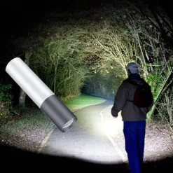 Mini Flashlight USB Rechargeable LED Flashlight Waterproof Telescopic Powerful Torch Lamp Outdoor Zoom Portable Torch