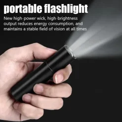 Mini Flashlight USB Rechargeable LED Flashlight Waterproof Telescopic Powerful Torch Lamp Outdoor Zoom Portable Torch
