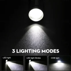 Mini Flashlight USB Rechargeable LED Flashlight Waterproof Telescopic Powerful Torch Lamp Outdoor Zoom Portable Torch