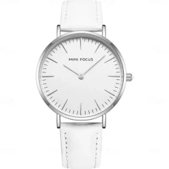 MINI FOCUS Women Quartz Watch Wrist Watch Creative Large Dial Waterproof Business Waterproof Leather Watch