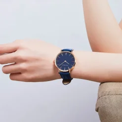 MINI FOCUS Women Quartz Watch Wrist Watch Creative Large Dial Waterproof Business Waterproof Leather Watch