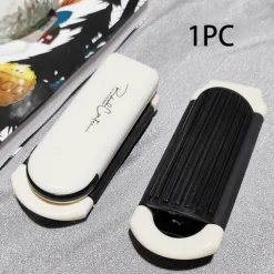 Mini Folding Hair Brush with Mirror - Portable Anti-Static Massage Comb for Travel, Head Massage, and Female Hair Care
