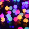 Mini Globe String Lights Christmas Fairy String Lights Plug in 10m 33FT 100LEDs 8 Mode with Remote Control Holiday Lights Party Decor for Indoor Outdoor Wedding Christmas Tree Garden Warm White220-240 V 110-120 V