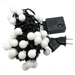 Mini Globe String Lights Christmas Fairy String Lights Plug in 10m 33FT 100LEDs 8 Mode with Remote Control Holiday Lights Party Decor for Indoor Outdoor Wedding Christmas Tree Garden Warm White220-240 V 110-120 V