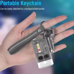 Mini LED Flashlight, Small Powerful EDC Flashlight with Red Uv Blue Light, Magnetic Mini Keychain Flashlight, Rechargeable Waterproof Flashlights for Camping