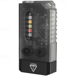 Mini LED Flashlight, Small Powerful EDC Flashlight with Red Uv Blue Light, Magnetic Mini Keychain Flashlight, Rechargeable Waterproof Flashlights for Camping