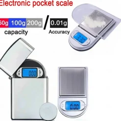 Mini Pocket Lighter Scale 50g/100g/200g Precision Digital Scales for For Jewelry Diamond Reloading Kitchen 0.01g Weight Electronic Scale