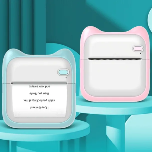 Mini Pocket Printer Bluetooth Photo Picture HD Label Student Thermal Paper Student Wrong Question Mini Portable Printer For Learning