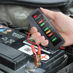 Mini Portable 12V Car Battery Tester Digital Alternator Tester 6 LED Lights Display Car Diagnostic Tool Auto Battery Tester